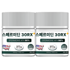 아라바이오 스퍼미딘 스페르미딘 30RX+ 오토파지 효모추출물, 2개, 30정