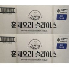 해선정 훈제오리 슬라이스 8kg 벌크, 1개