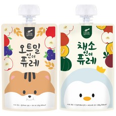 Little Spoon 蔬菜泥 100g + 燕麥泥 100g 套組, 1套