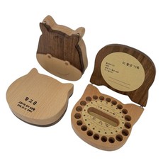 (각인) 12간지 원목 유치 보관함, 돼지띠(19년생)