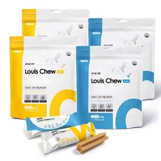 루이츄 강아지 덴탈껌 치석 입냄새 제거 저알러지 유산균 간식, 153g, 4개, 스킨(피부)+조인트(관절)