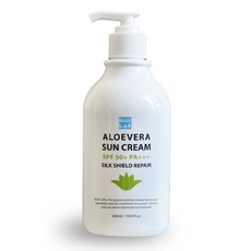 블루랩 알로에 베라 실크 쉴드 리페어 대용량선크림 SPF 50+ PA+++ 500ml, 1개