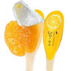 마이데이즈 슈푼슈푼 꿀 유자차 10T 효능 원액 스틱 고흥 무농약 유자청 스푼형 휴대용, 5개입, 2개, 140g, 28mg