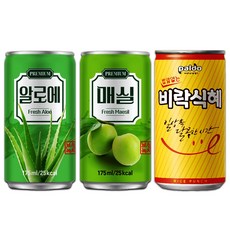 [중앙몰] 다인 서편제 알로에+매실+비락식혜 175ml 각10개 총30캔, 1세트