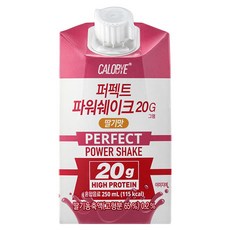 칼로바이 퍼펙트 파워쉐이크 20G 마시는 프로틴 음료 딸기맛, 48개, 250ml