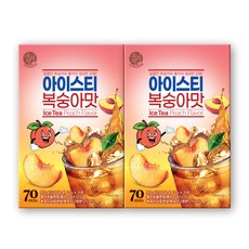 우리차 아이스티 복숭아 분말, 13g, 70개입, 2개