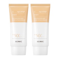 싸이닉 엔조이 파데스킵 톤업 선크림 50g 2개