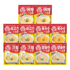 오뚜기 스프(80g) 5종 세트 (10개입) (쇠고기2+양송이2+크림2+옥수수2+야채2), 1세트