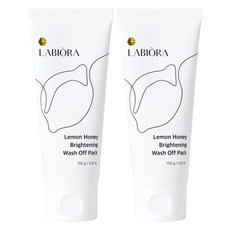 LABIORA 檸檬蜂蜜亮白水洗面膜 100g, 2條, 1條