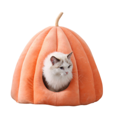 meongmoongs 南瓜造型狗窩, 橙色/78(30)