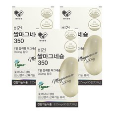 현미 마그네슘 쌀 마그네슘 350 비건 제품 850mg, 90정, 3개