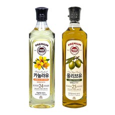 해표 고급유 세트 올리브유 900ml + 카놀라유 900ml, 1세트, 1.8L