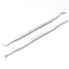 투데이리빙 2종 세트 강아지 고양이 치석 제거기 반려동물 치아 스케일러 애견 셀프 스케일링 기구, R39129S(사각+곡선, 1세트