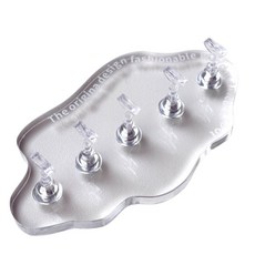 모소가 퓨어 아크릴 마그네틱 네일 팁 스탠드, 1개, 투명