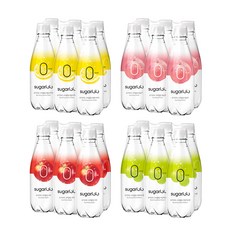 슈가로로 스파클링 복숭아+레몬사이다+샤인머스캣+사과 350ml [6개입*4*2박스] (총 48개입), 48개