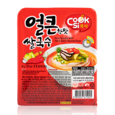 한스코리아공식 쿡시쌀국수 얼큰한맛 12개 1BOX, 92g