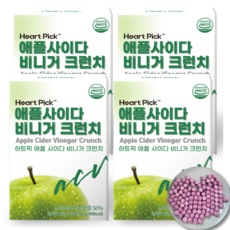 애사비 캔디 젤리 애플 사이다 비니거 스틱 정 크리스피 구미 쏘베스트, 4개, 20g