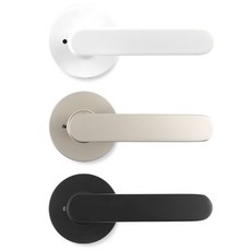 방문 손잡이 도어 문 문고리 욕실 화장실 HD019, 무광니켈, 1개