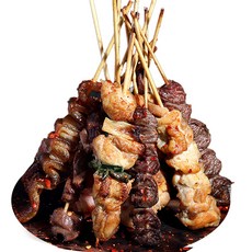 캠핑 음식 꼬치구이 세트 1.염통꼬치 10개, 250g, 1개