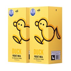 꼬뜨 강아지 전연령용 포켓밀 원기회복 습식사료 6p, 오리, 300g, 2개