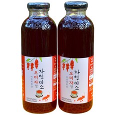 자연미소 문경 오미자청 500ml (비정제원당), 1개입, 2개