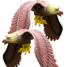 쿠리풀 비둘기 조류퇴치 독수리 모형 브라운, 1개