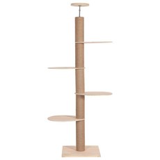 Gato Cat Birch Cat Pole 4 步貓塔, 單一顏色, 1個