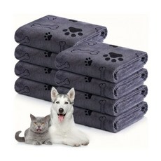 일상채움 강력 흡수 빠른 건조 반려동물 펫 극세사 목욕 타올, 1개, 그레이