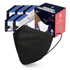 울트라빅 국내산 KF94 새부리형 XXXL 특대형 마스크, 특대형(XL) 블랙, 50개, 1개입