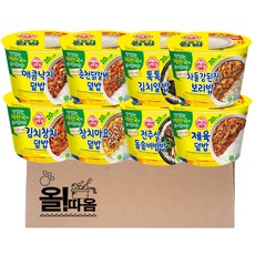 오뚜기 컵밥 8종 기획세트 1호(매콤낙지+제육+참치마요+김치알밥+김치참치+전주식돌솥+춘천닭갈비+강된장), 1개