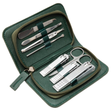 Caren 쓰리세븐 기술제휴 손톱깎이세트 8종 네일케어, 1개, 딥그린