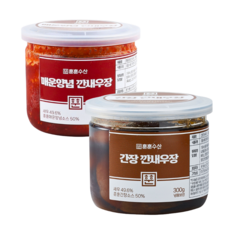 훈훈수산 매운양념 깐새우장 300g+간장 깐새우장 300g, 300g, 1개