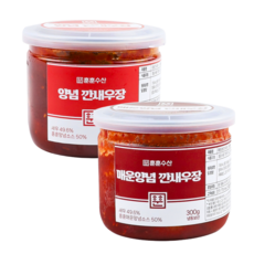 훈훈수산 매운양념 깐새우장 300g+양념 깐새우장 300g, 300g, 1개