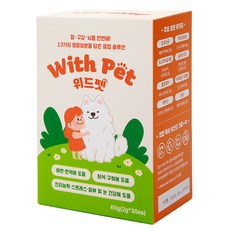 코랩 위드펫 강아지 고양이 장 유산균, 1개, 북어맛, 장건강/유산균, 30회분