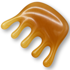 진마켓 두피 마사지기 두피 괄사, 로스티드 브라운, 1개