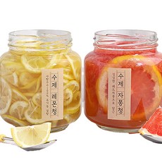 유기농설탕이 들어간 푸릇푸릇 수제과일청 레몬청 자몽청 과일청 딸기청 생강청 생강차 950g 1kg 2kg 대용량 카페 업소용, 01 레몬청 1kg (파우치팩), 1개, 1개입