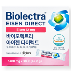 바이오렉트라 헤어메스 아이젠 다이렉트, 1개, 30회분