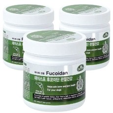 데이스포 후코이단 강아지 영양제 250g 관절 종합 피부 장 영양간식 져키 면역력 간식, 관절건강, 3개