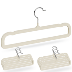 머니풀 미끄럼방지 논슬립 바지걸이 옷걸이, MF베이지, 20개