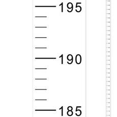 밍프 깔끔 키재기 스티커 200cm, 1개, 화이트