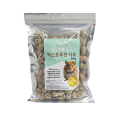 디어미닝 햄스터 이갈이 사료 익스트루전, 300g, 4개