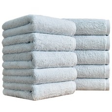 코튼앨리 호텔 수건 40수 200g 코마사 타올, 페일 블루, 10개