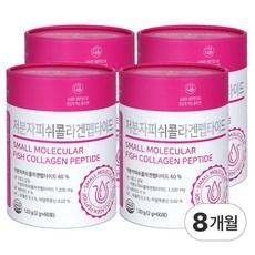 휴럼 저분자 콜라겐 펩타이드 식약처인증 100% 300달톤, 120g, 4개