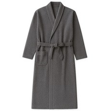 투데이리빙 프리미엄 극세사 사계절 샤워 가운 여름 겨울 물흡수 로브 남녀공용 고급 커플 잠옷 비치 베스 목욕 호텔 까운, 1개, R98642G(그레이