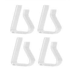 골든트리 투명 테이블 시트 고정클립 4개입 테이블보 밀림방지 식탁보고정집게, 투명 소(2cm ~ 3.5cm), 1개