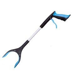 시옷시옷 통돌이 세탁기 집게 신발 구두 정리 플로깅 긴집게, 1개, 블루 소형(53cm)