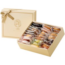 [옵스] 구운과자 M 고급 수제 구움과자 디저트 간식 돌잔치 웨딩 결혼식 조문 퇴사 단체 기업 행사 답례품 선물, 1개