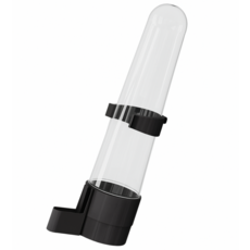 벨라픽 예쁜 새 먹이통 125ml, 블랙, 1개