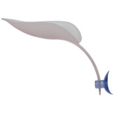 크레스티드 게코 도마뱀 백업 인조 나뭇잎 긴타입, 1개, 핑크