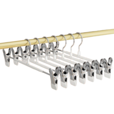 논슬립 자국방지 치마 바지걸이, 화이트, 10개